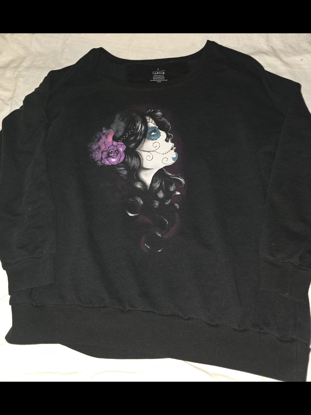 torrid Black Sweatshirt 3X